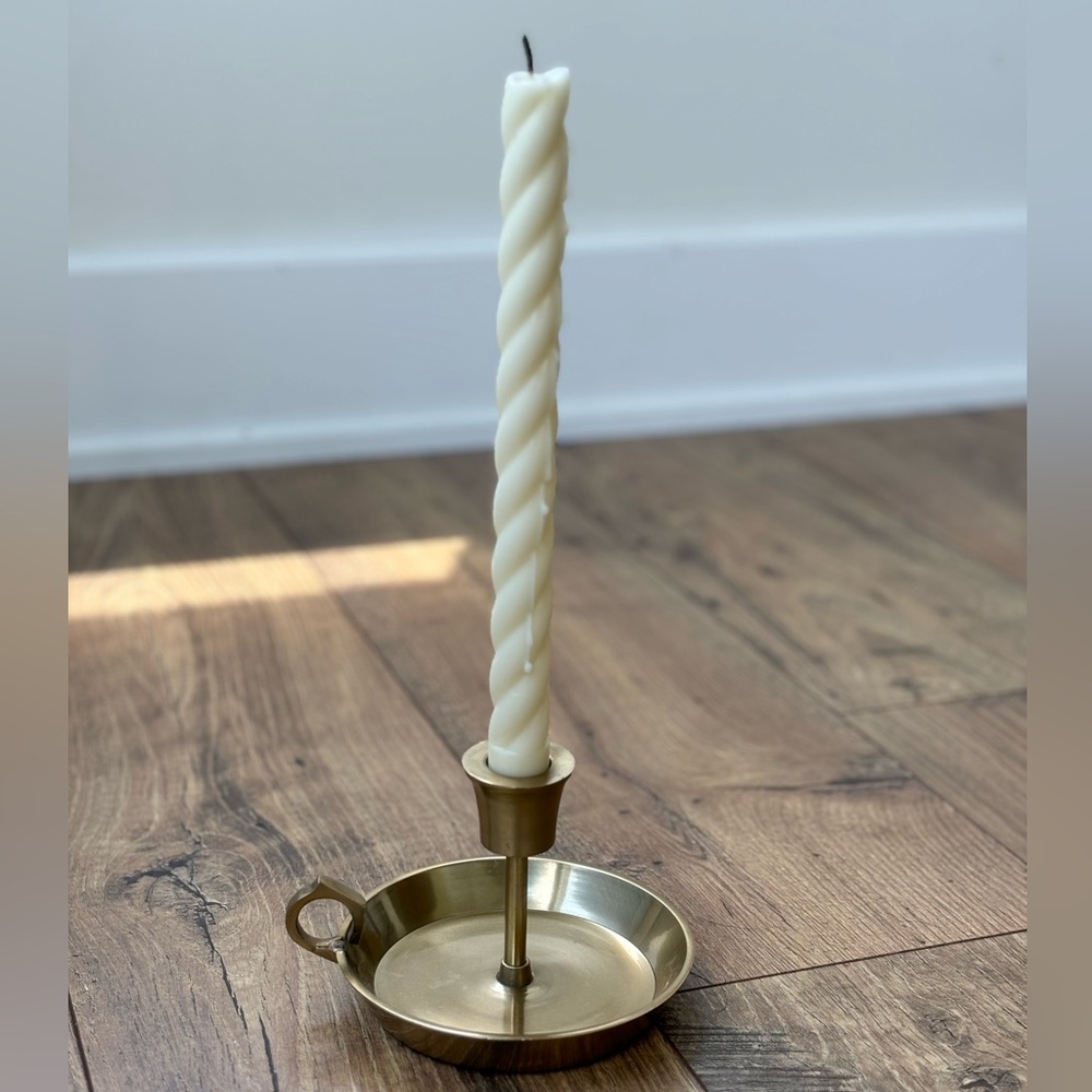 Brass Taper Candle Holder - Smith and Hawken- single